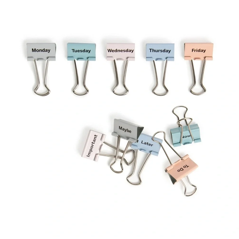 U Brands Multicolor Binder Clips - Home Office Planners